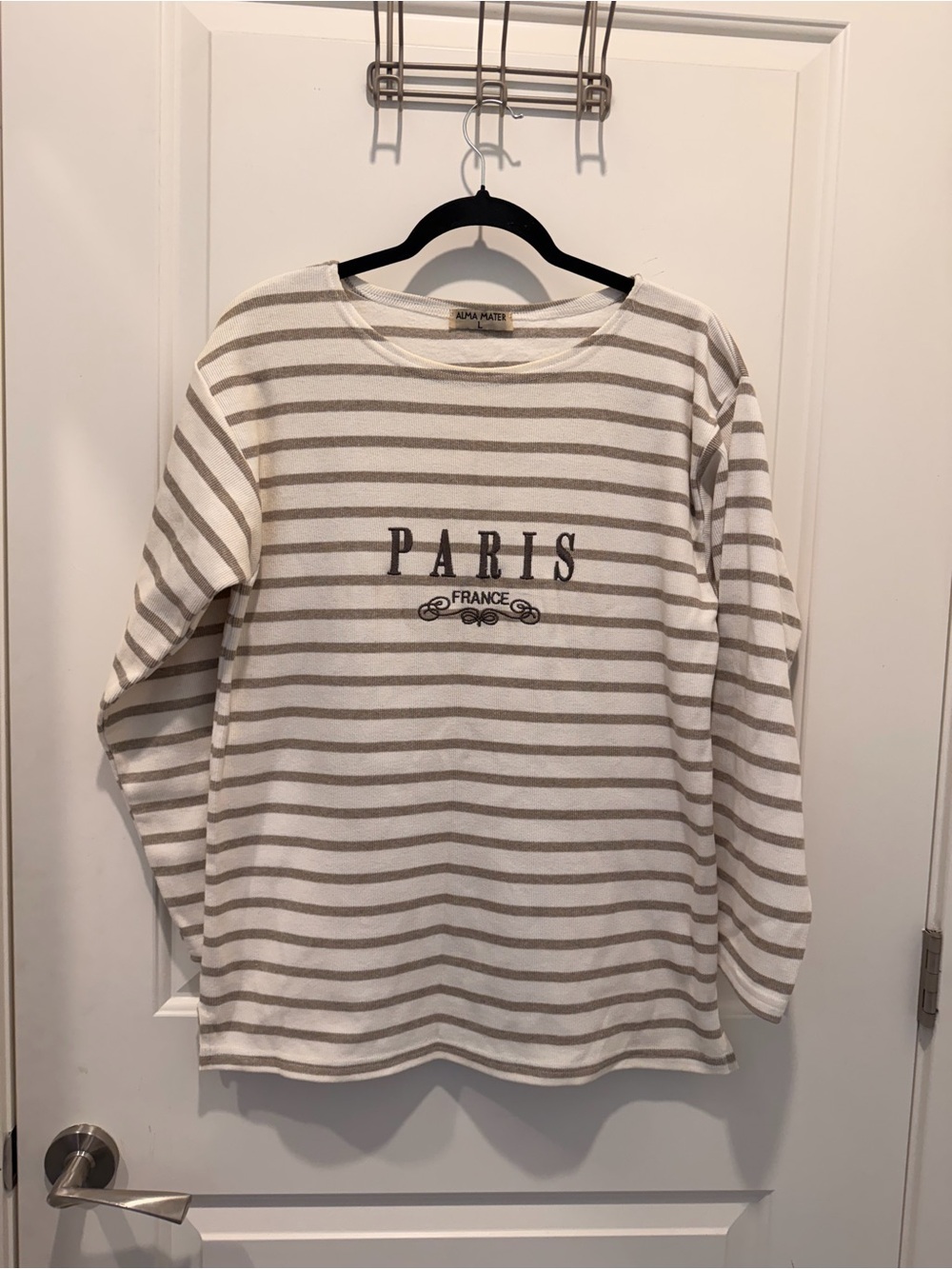 Alma Mater Paris France
Striped Long Sleeve Tee
Large